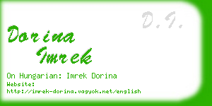 dorina imrek business card